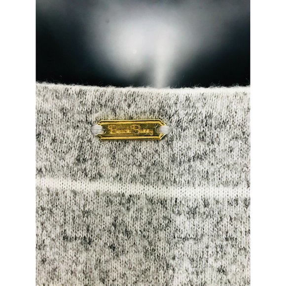 BEACH BUNNY Swimwear Peyton Bodysuit‎ Grey Cheeky Bow Keyhole, S NWT - Picture 9 of 12